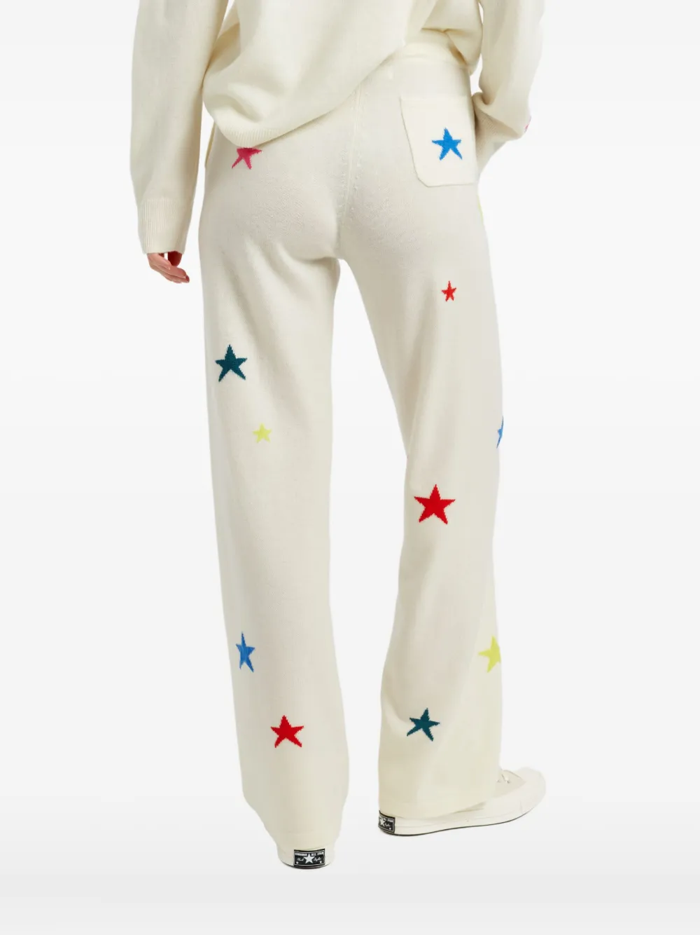 Chinti & Parker Star-embellishment Trousers In White