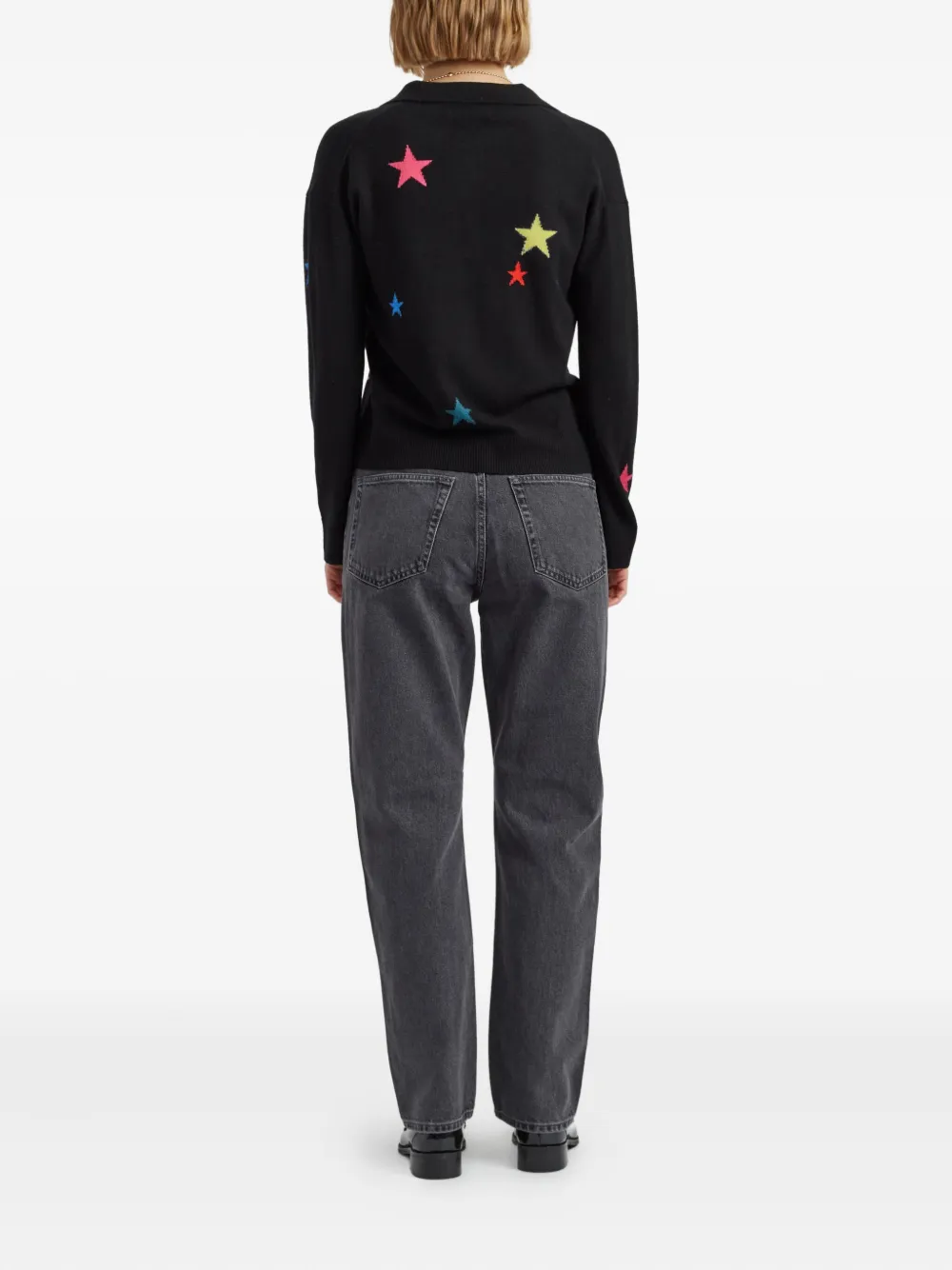 Chinti & Parker Star-embellishment Sweater In Black