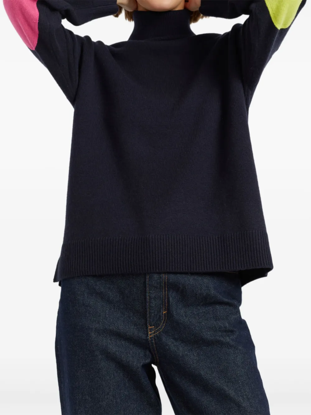 Chinti & Parker Trui met hoge hals Blauw