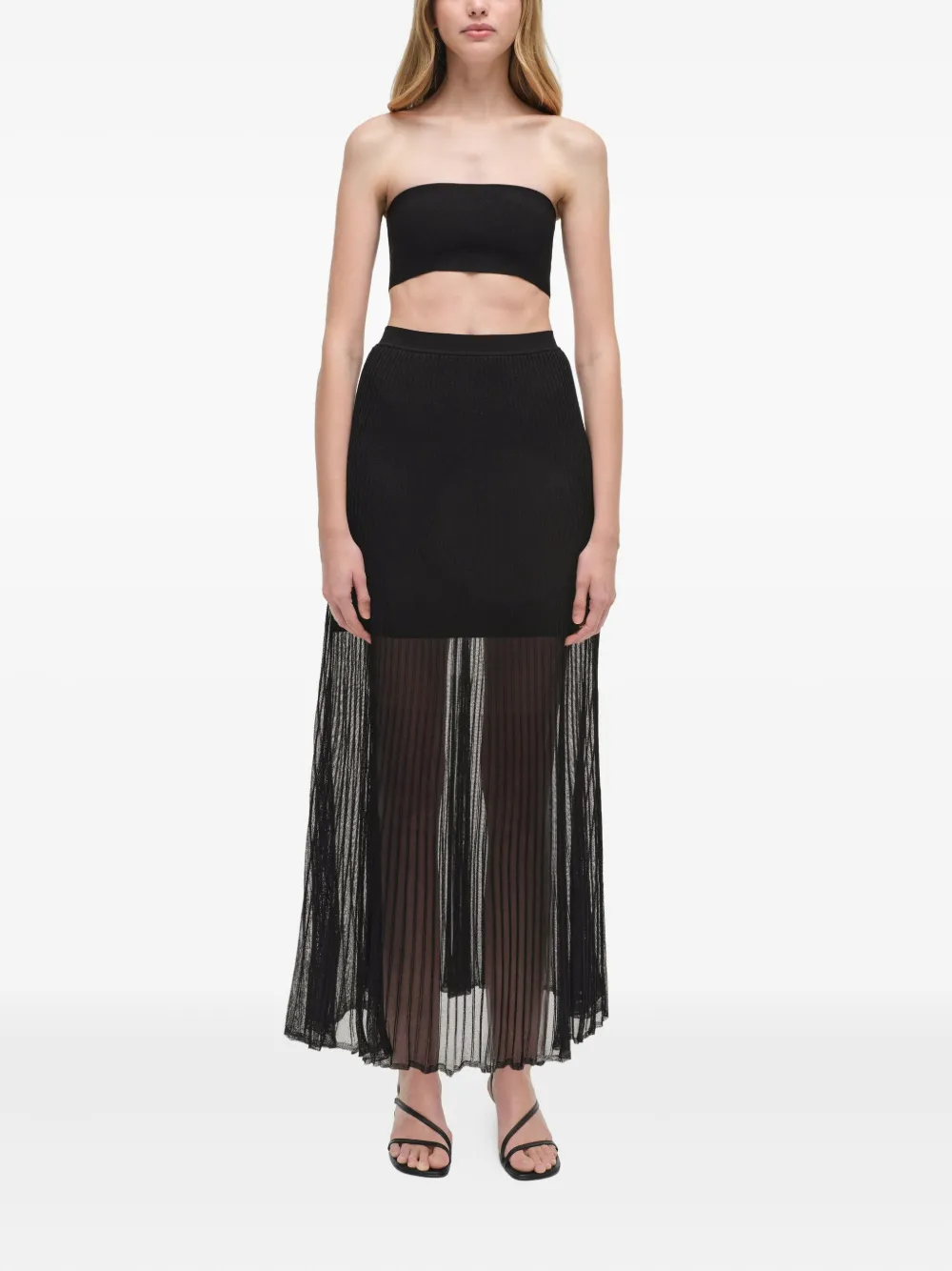 Simkhai Gennie pleated-knit maxi skirt | Pleated Skirts | Image 2
