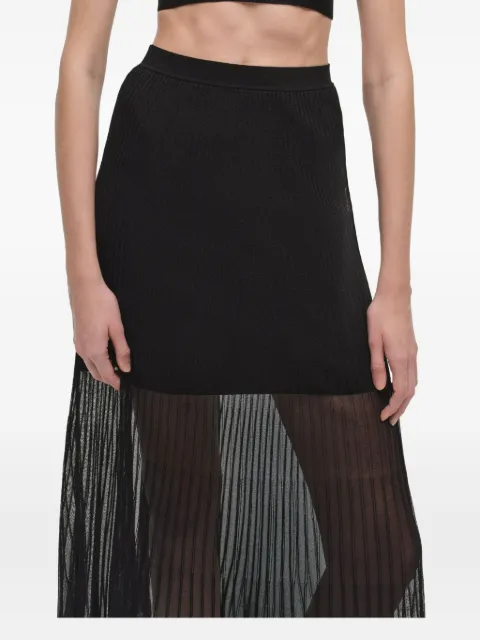 Simkhai Gennie pleated-knit maxi skirt