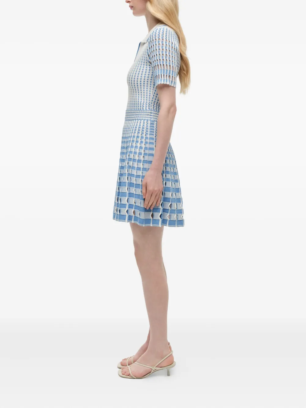 Simkhai Tovi mini-jurk met polokraag Blauw