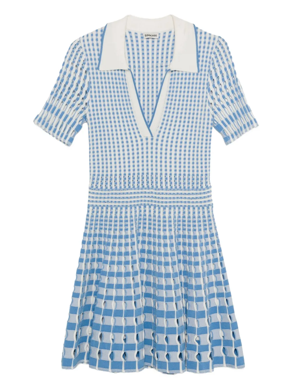 Simkhai Tovi mini-jurk met polokraag Blauw