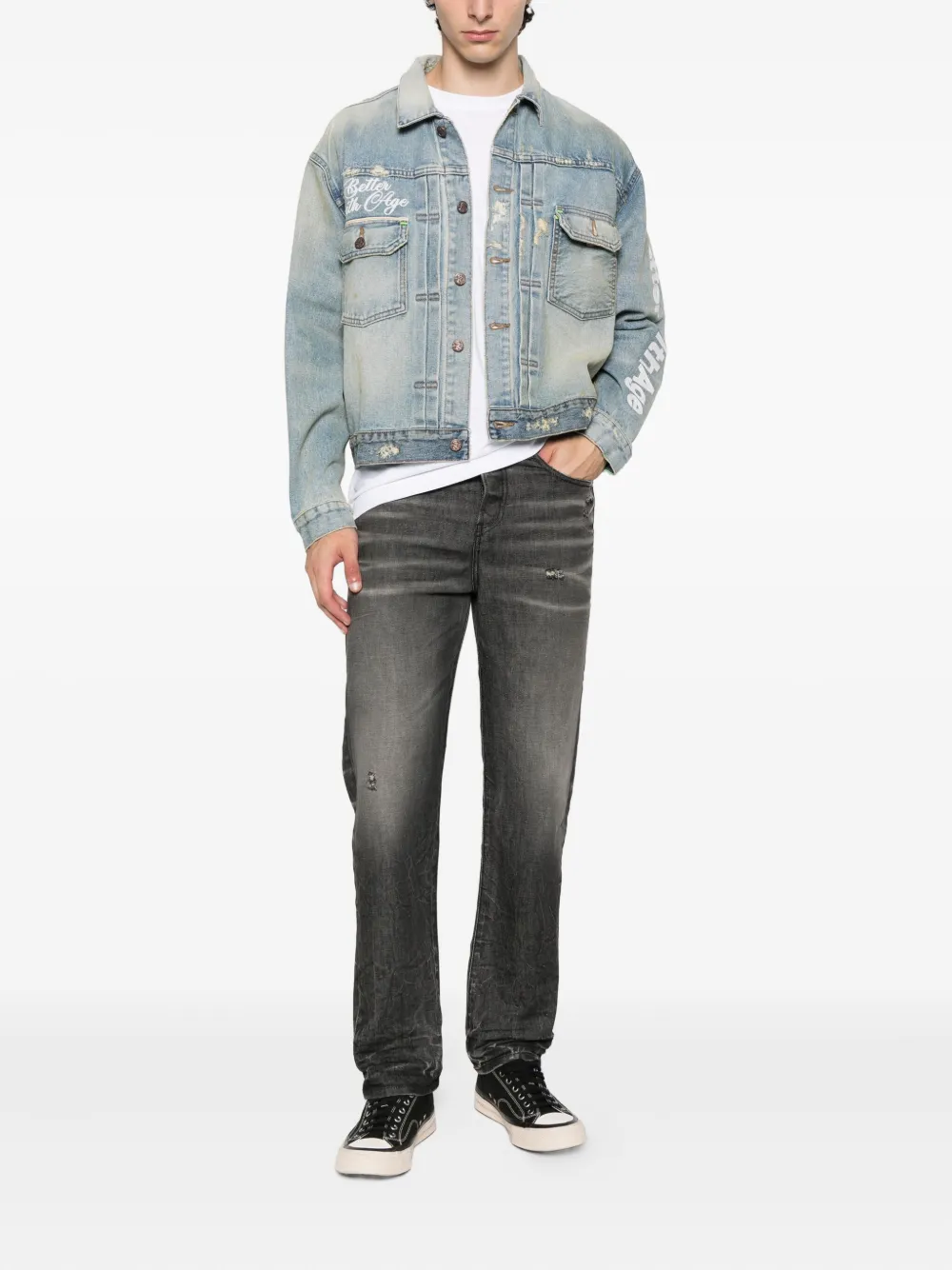 Better with Age  embroidered denim jacket | Denim Jackets | Image 2