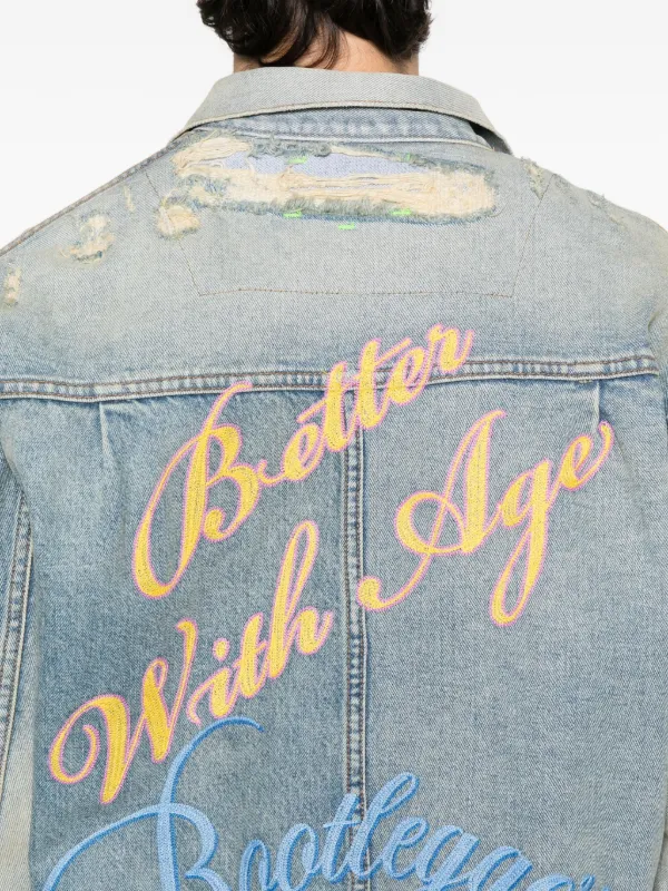 Better With Age エンブロイダリー デニムジャケット | ブルー