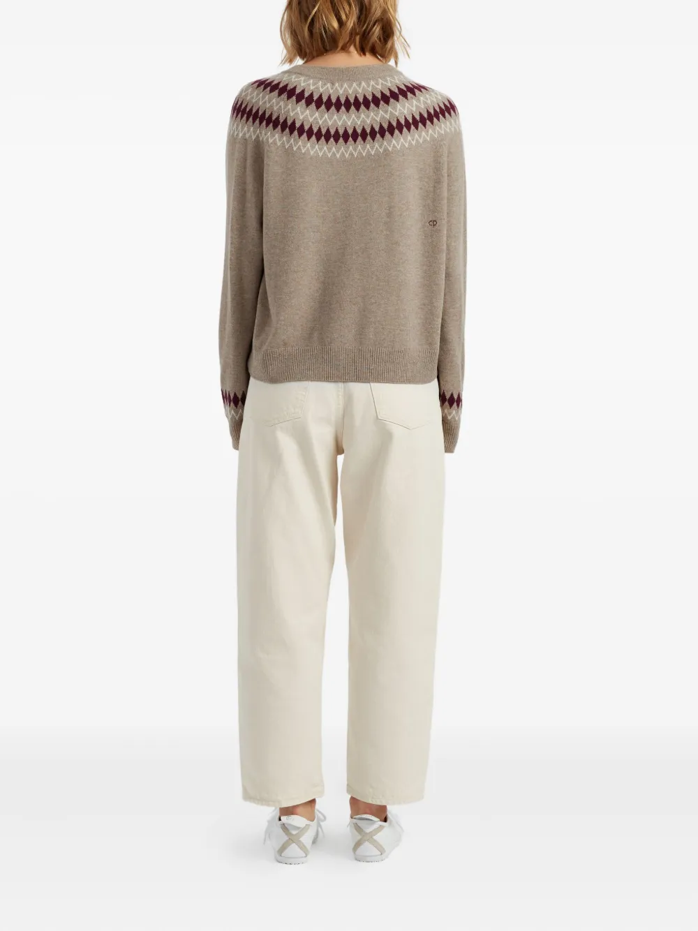 Chinti & Parker Fair Isle Knitted Sweater In Neutral