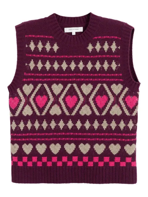Chinti & Parker heart-pattern vest