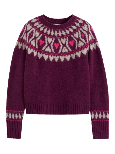 Chinti & Parker heart fair isle sweater