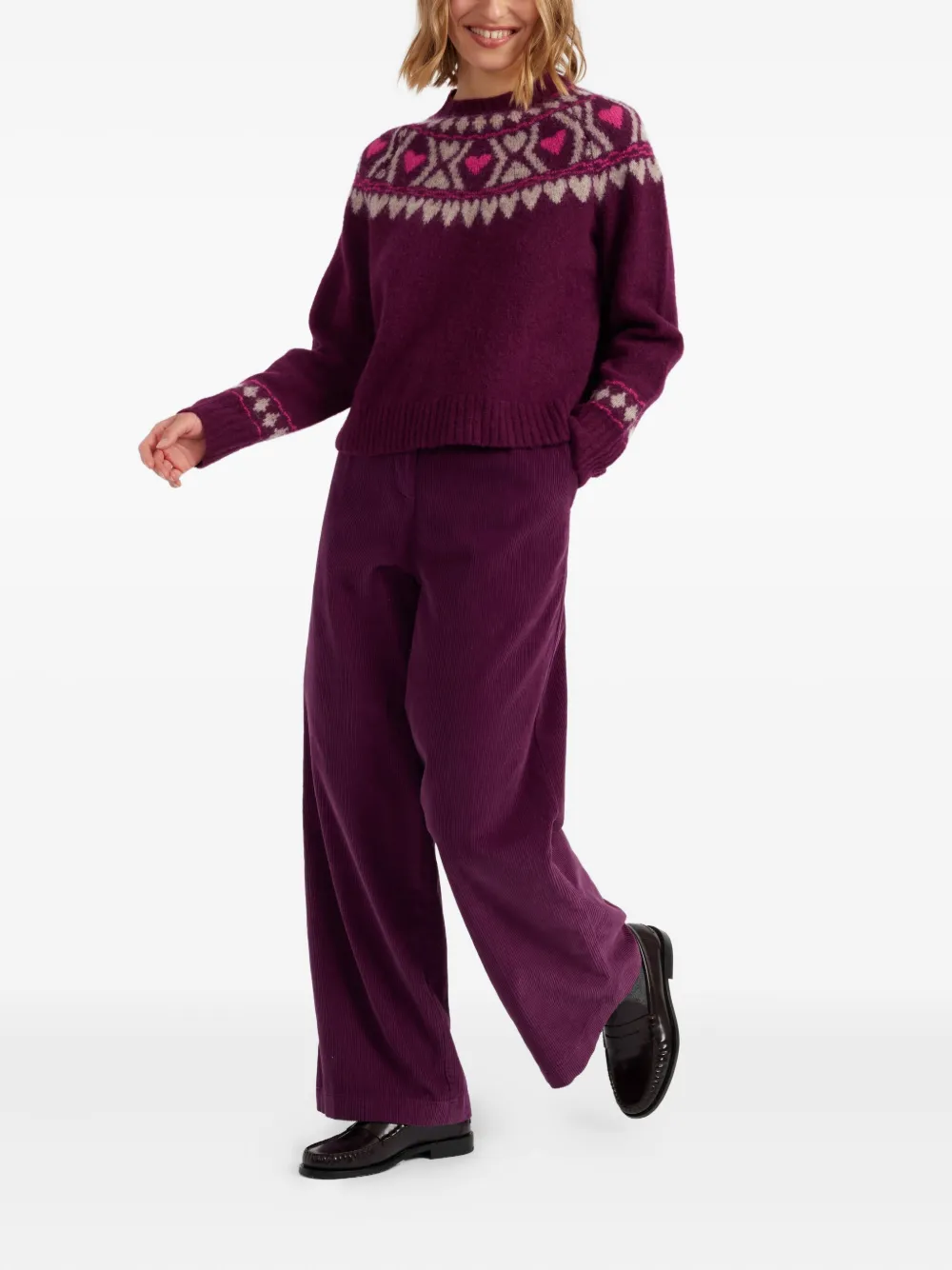 Chinti & Parker heart fair isle sweater | Knitted Sweaters | Image 2