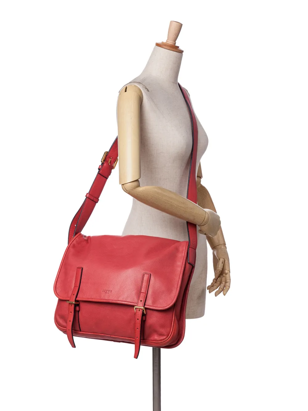 Loewe Pre-Owned 2000-2024 Leather Messenger Bag crossbody bag | Pre-Owned | Image 2