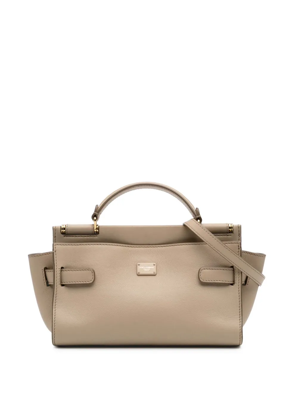 Dolce & Gabbana Pre-Owned 2021-2024 Small Soft Calfskin Sicily 62 satchel | Brown | Image 1