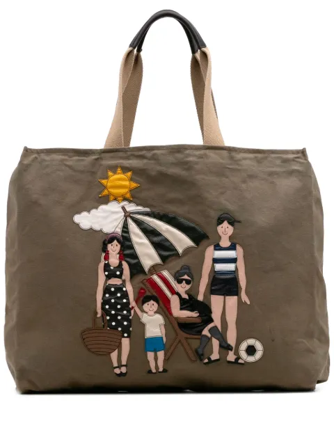 Dolce & Gabbana Pre-Owned 2009-2024 Canvas Family Beach Print tote bag