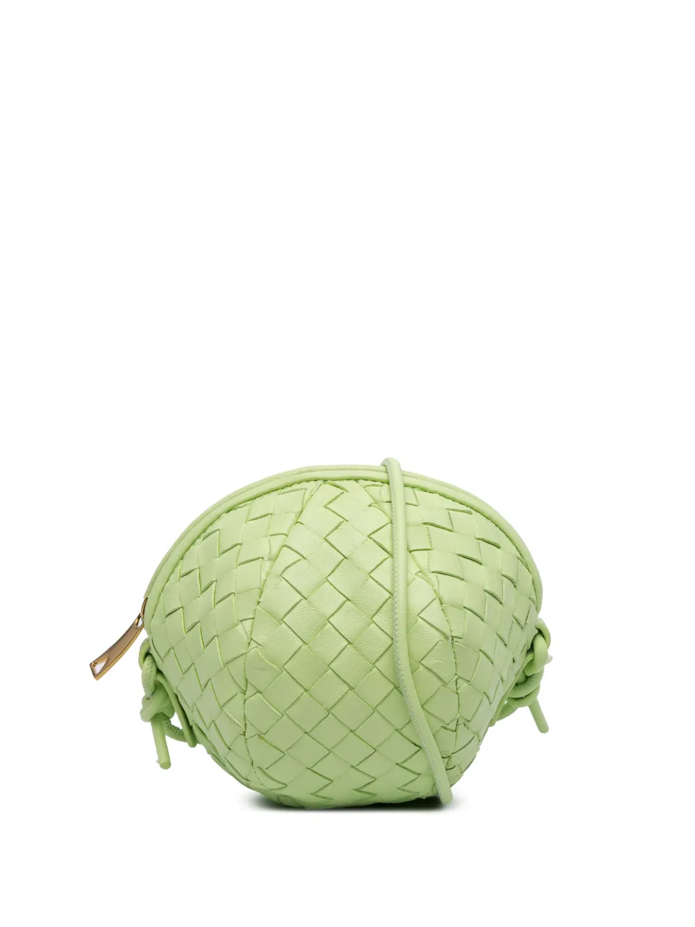 Bottega Veneta Pre-Owned 2012-2024 Mini Lambskin Intrecciato Mava crossbody bag - Green