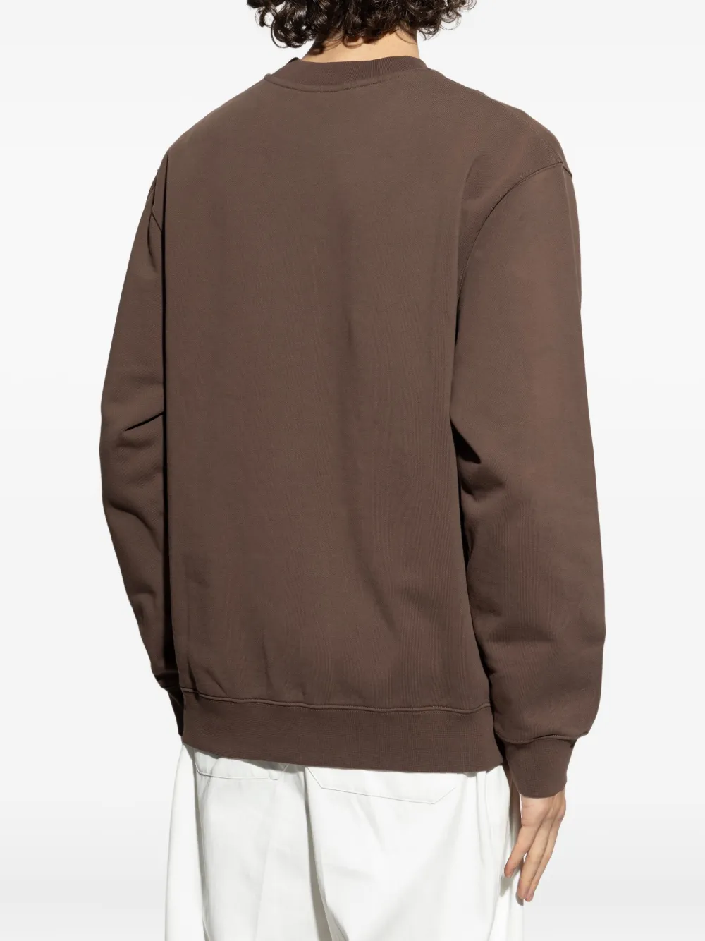 Jacquemus Sweater met logopatch Bruin