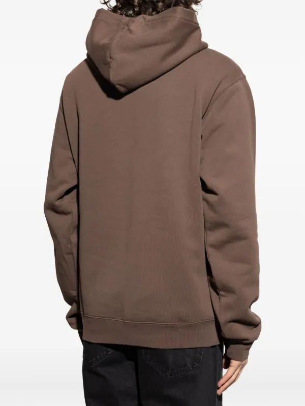 Jacquemus logo-patch Hoodie | Brown | FARFETCH