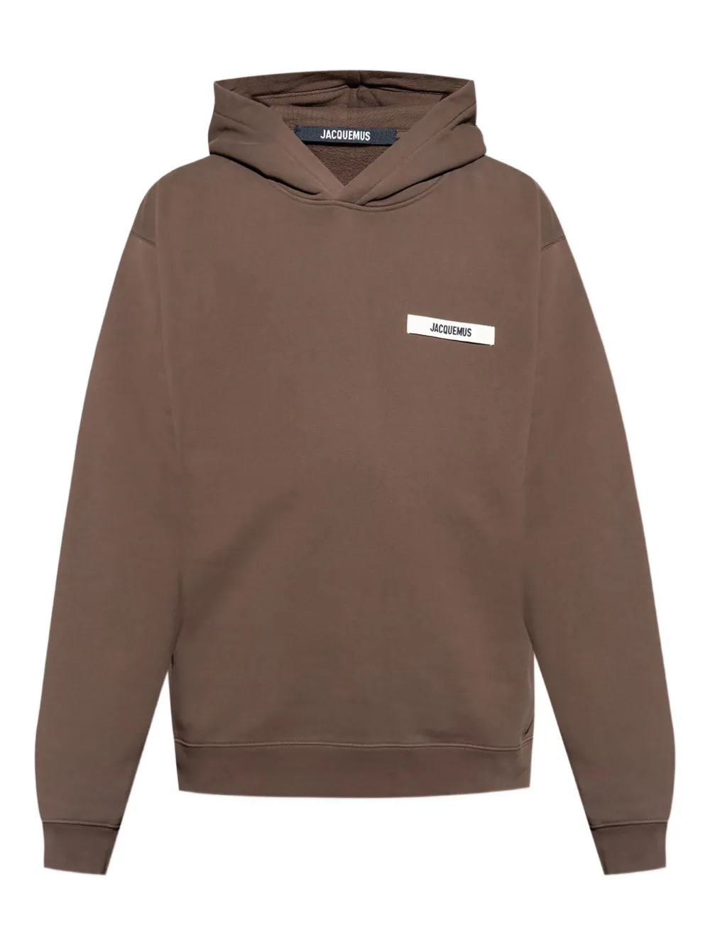 Jacquemus Hoodie met logopatch Bruin