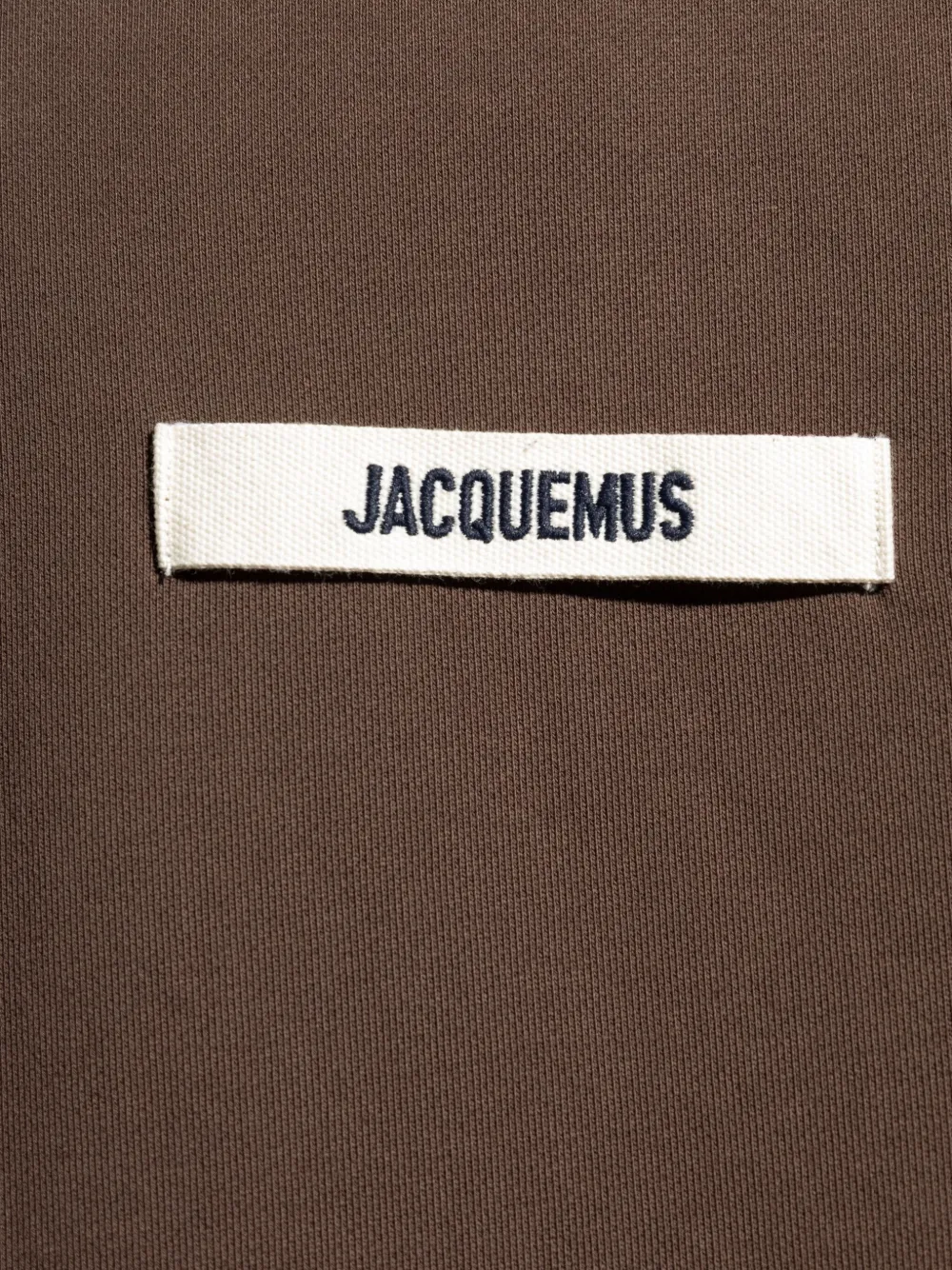 Jacquemus Hoodie met logopatch Bruin