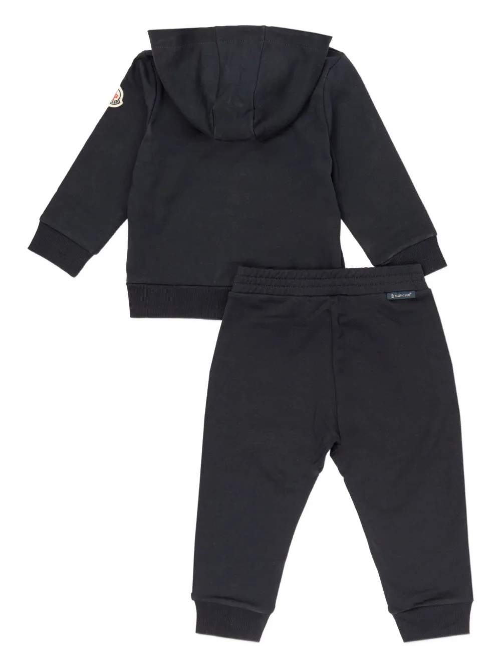 Moncler Enfant Trainingspak met geborduurd logo Blauw