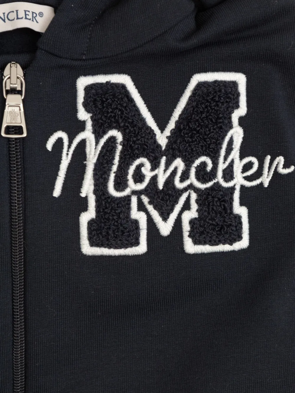 Moncler Enfant Trainingspak met geborduurd logo Blauw