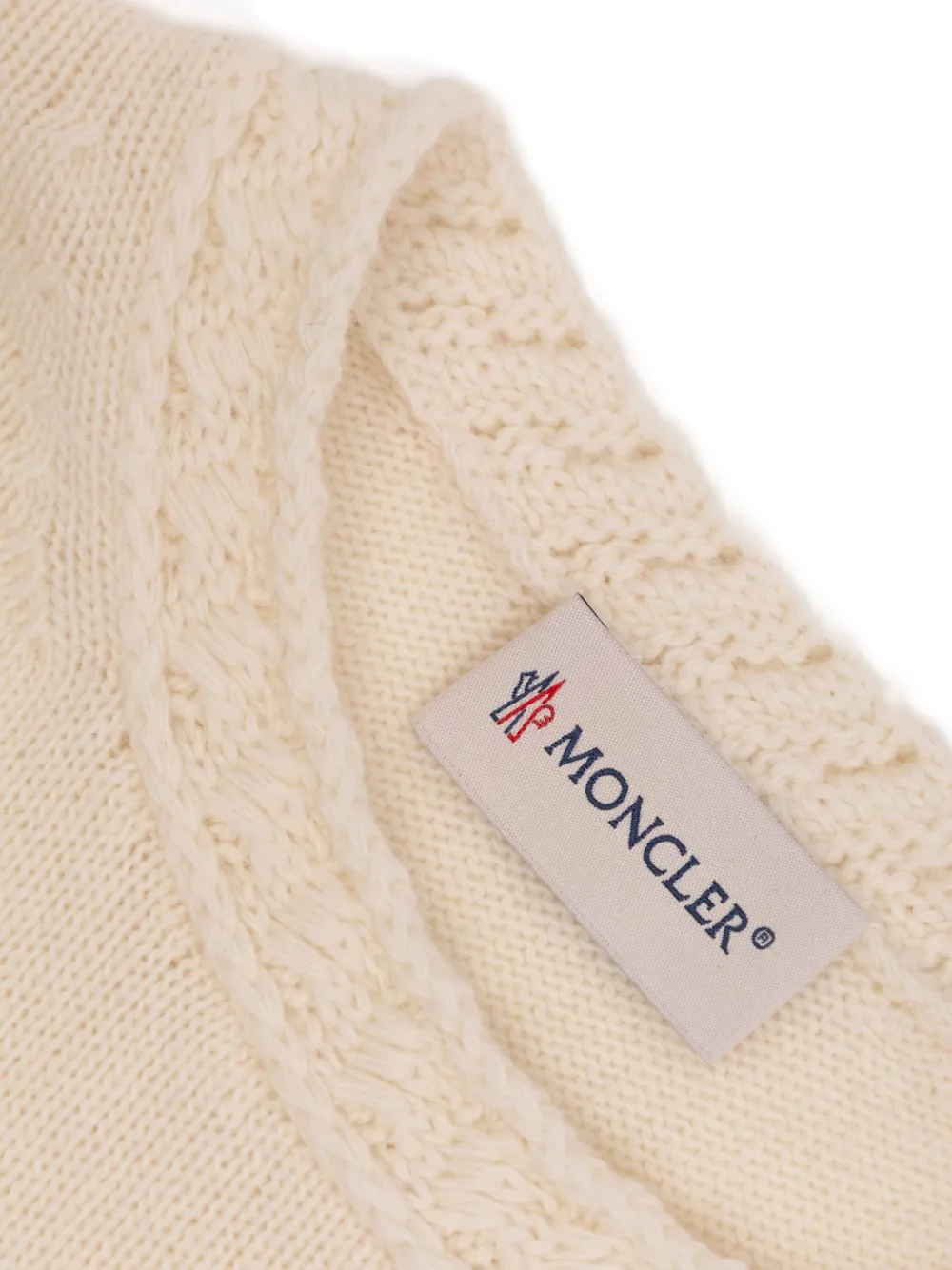 Moncler Enfant Trui met logo Beige