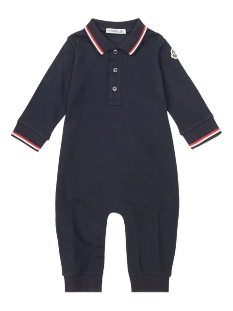 Moncler Enfant logo-patch romper 