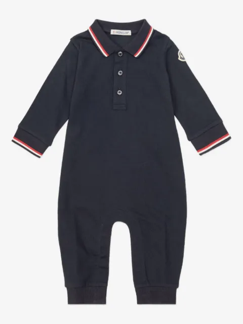 Moncler Enfant cotton piqué romper