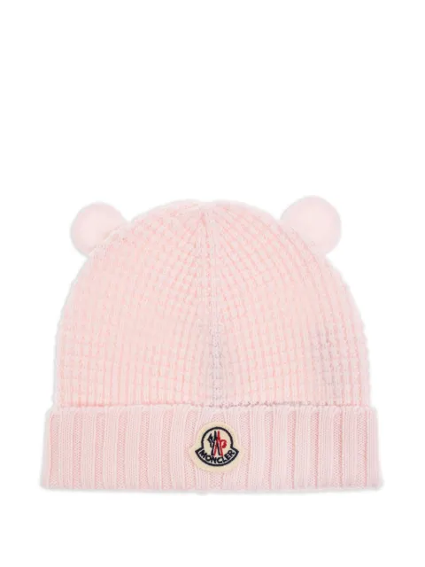 Moncler Enfant ear-flap wool hat