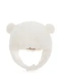 Moncler Enfant bear-ear hat - White