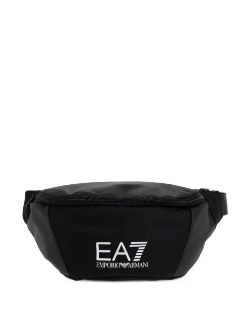 Ea7 Emporio Armani panelled logo-detail belt bag