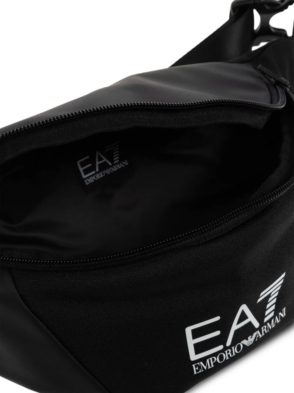 Ea7 Emporio Armani Heuptas met vlakken en logodetail Zwart