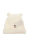 Moncler Enfant ear-detail wool hat - White