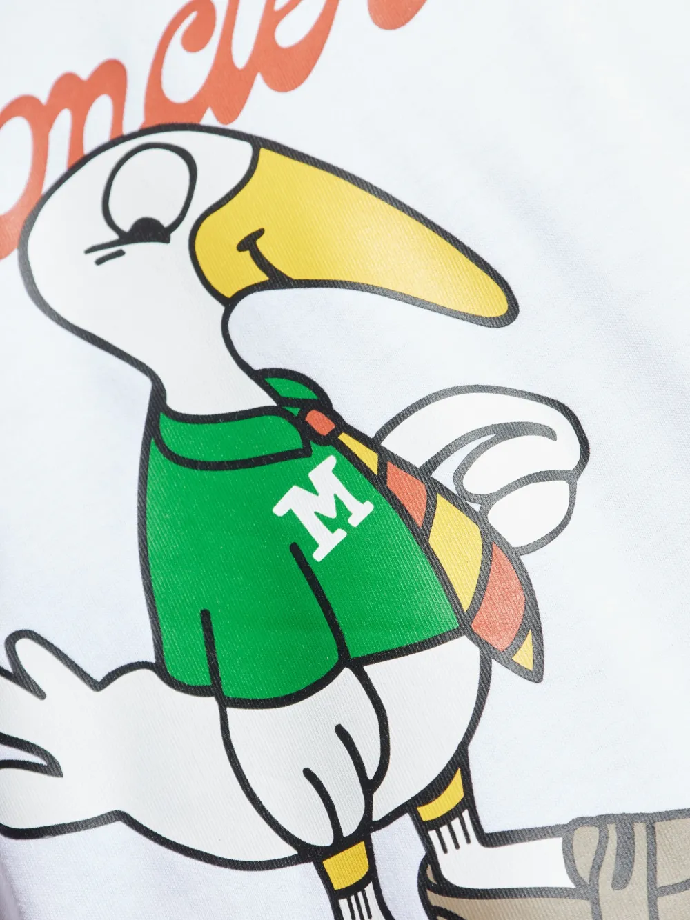 Moncler T-shirt met vogelprint Wit