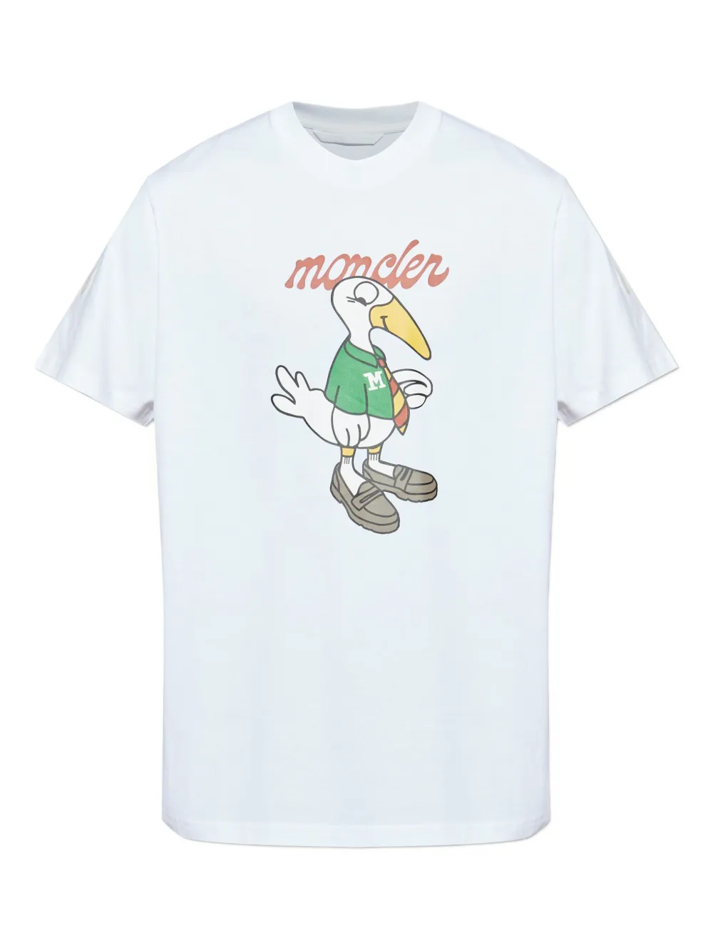 Moncler T-shirt met vogelprint Wit