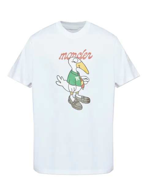 Moncler bird-print cotton T-shirt