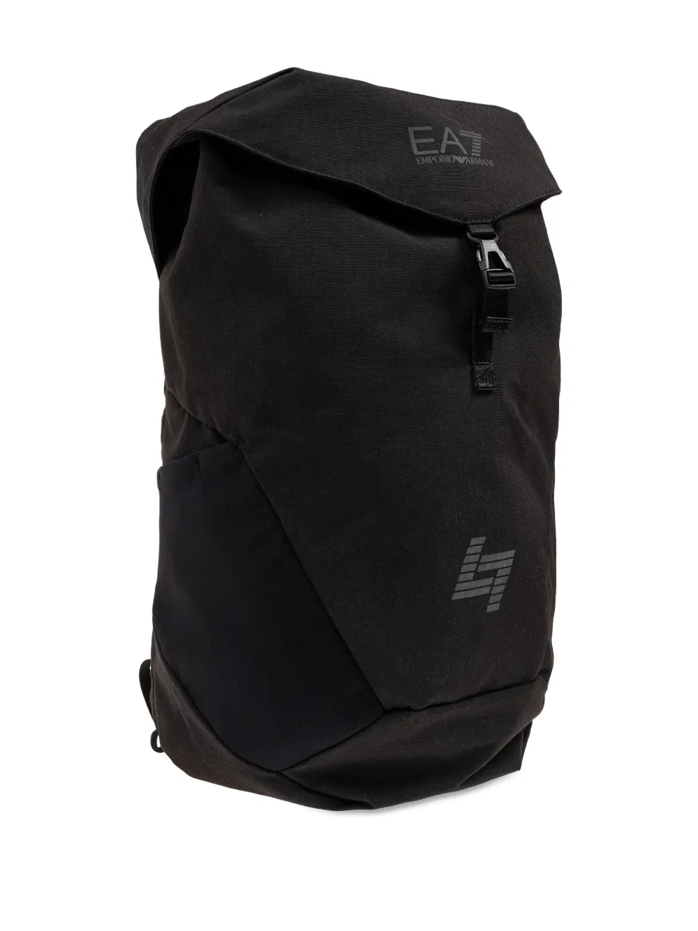Ea7 Emporio Armani Rugzak met logodetail en gespomslag Zwart