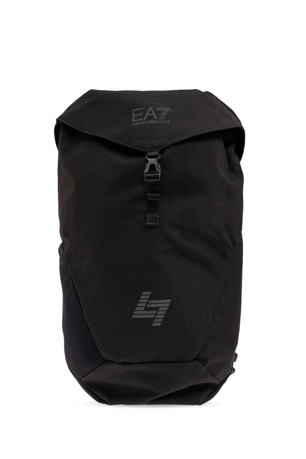Ea7 Emporio Ar i logo-detail buckle-flap backpack Zwart