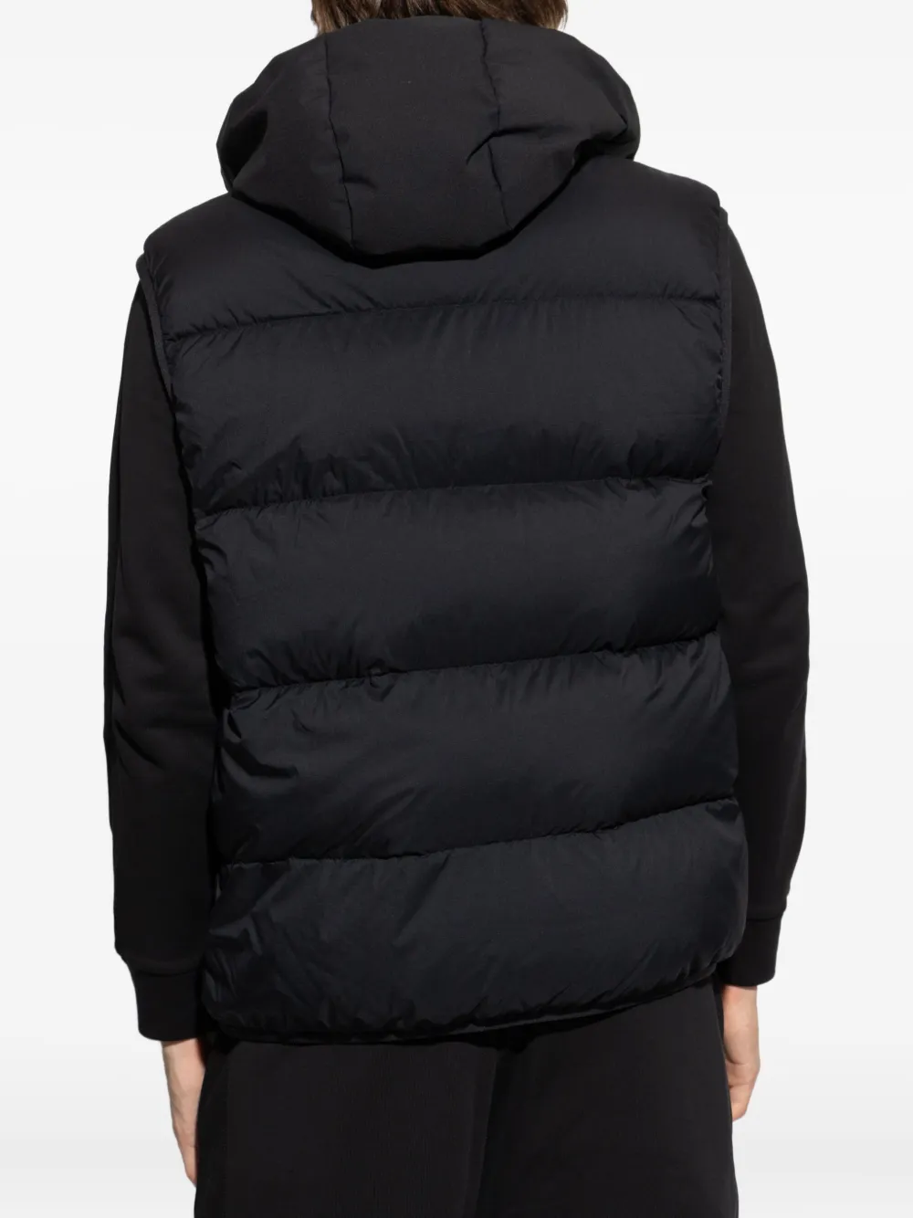 Moncler Bodywarmer met capuchon Zwart