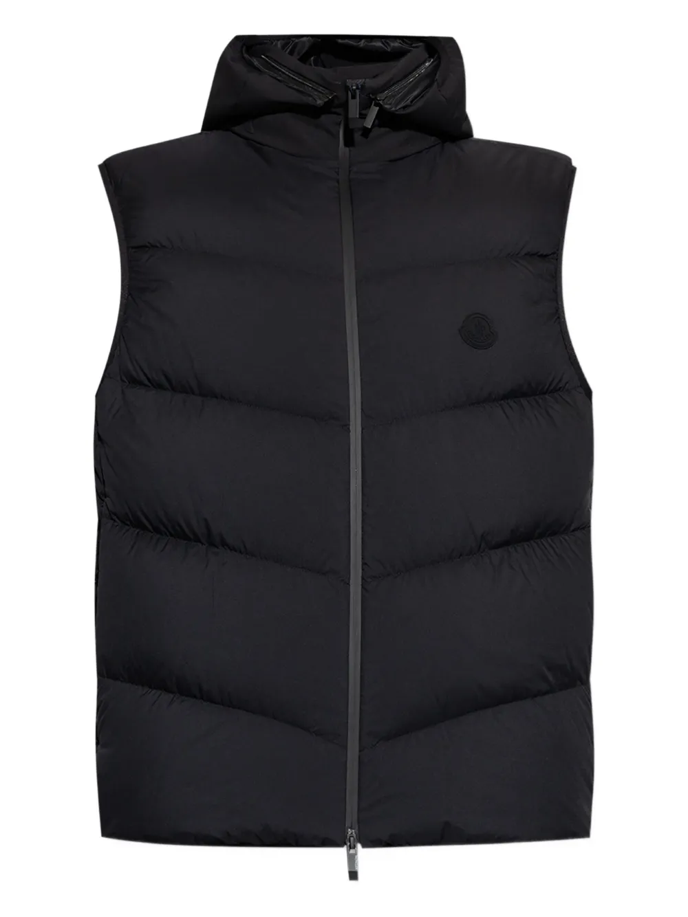Moncler Bodywarmer met capuchon Zwart