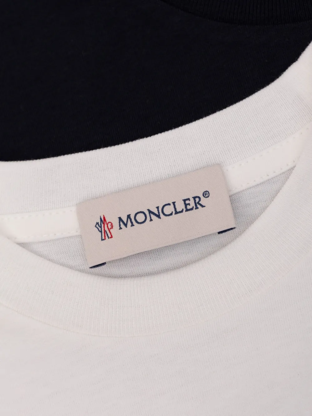 Moncler Enfant Drie T-shirts met logopatch Zwart