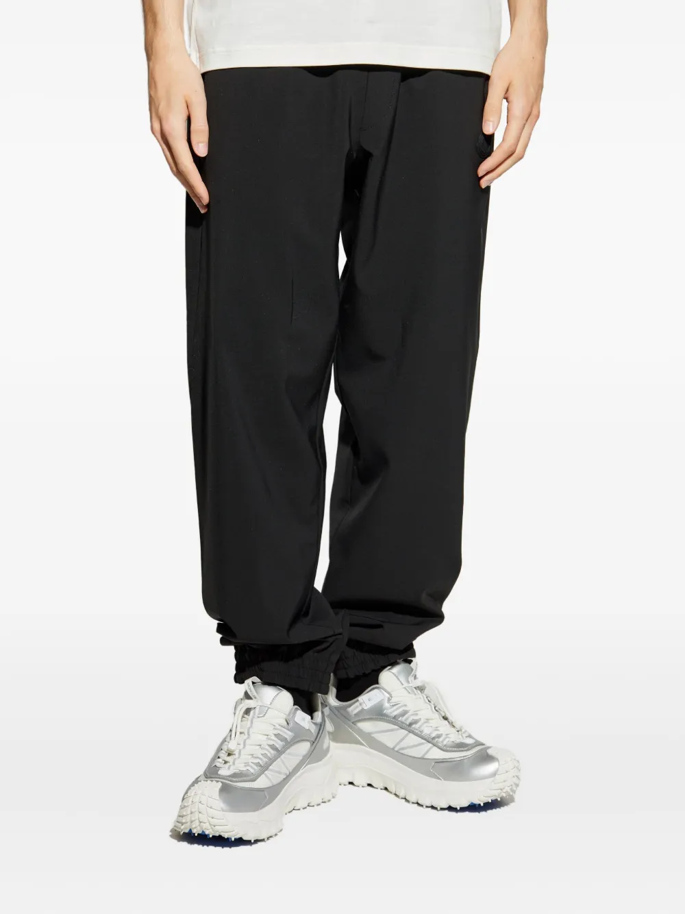 Moncler Trainingsbroek met elastische enkels en logopatch Zwart