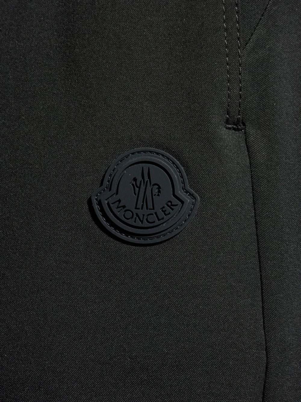 Moncler Trainingsbroek met elastische enkels en logopatch Zwart