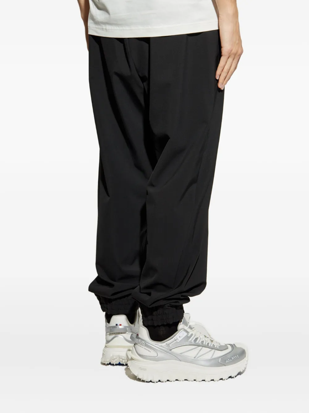 Moncler Trainingsbroek met elastische enkels en logopatch Zwart