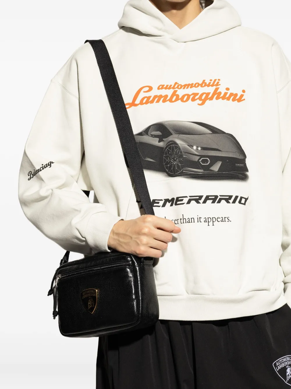 Balenciaga x Automobili Lamborghini Explorer shoulder bag Zwart