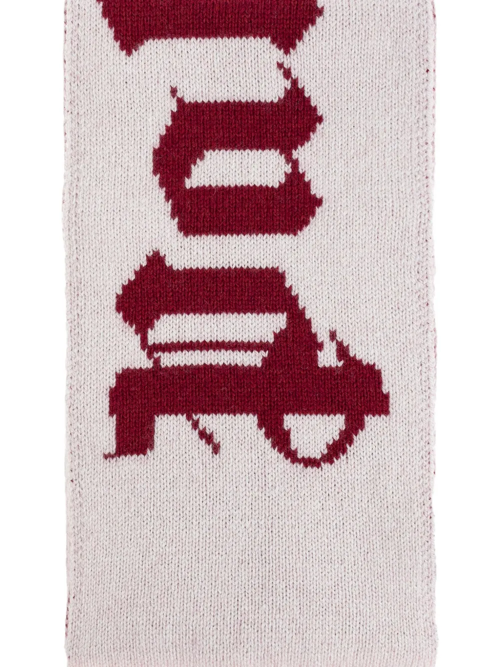 Palm Angels Kids Sjaal met geborduurd logo Wit