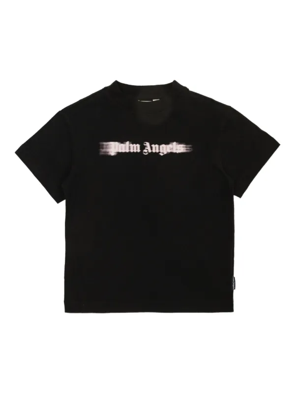 Farfetch Maglietta Palm Angels Nera Palm Angels Kids T-shirt Con