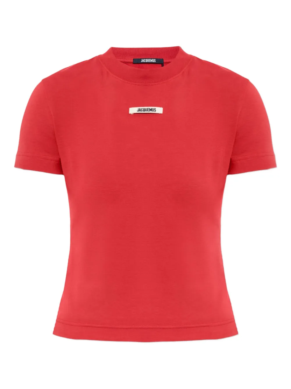 Jacquemus logo-tag short-sleeve T-shirt | Red | Image 1