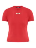 Jacquemus logo-tag short-sleeve T-shirt - Red