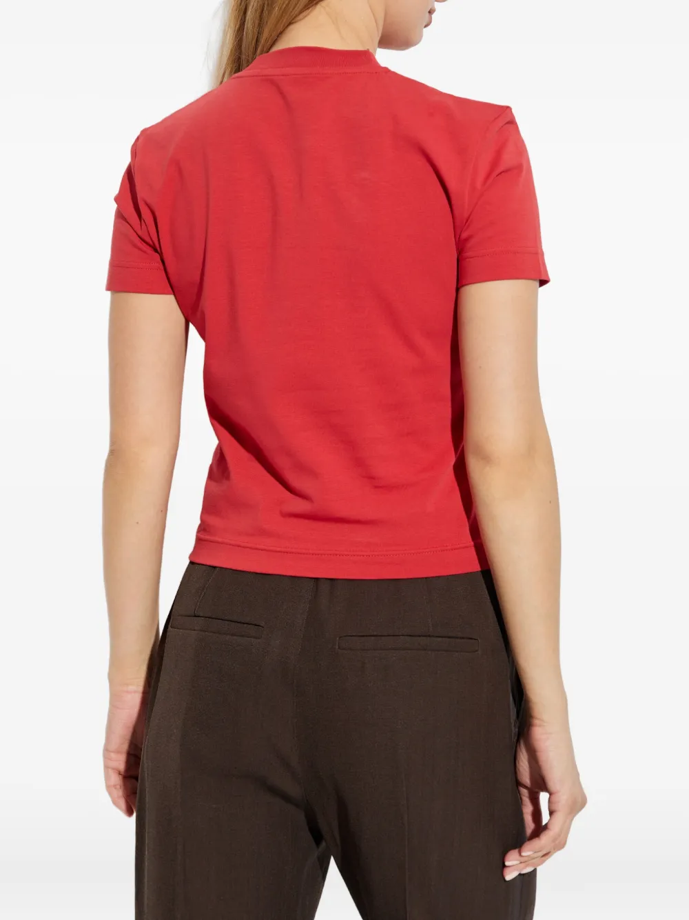 Jacquemus T-shirt met logo Rood