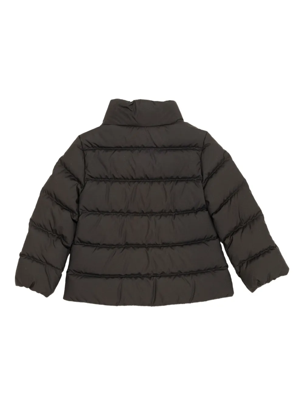 Moncler Enfant Onica gewatteerd jack met ruches Zwart