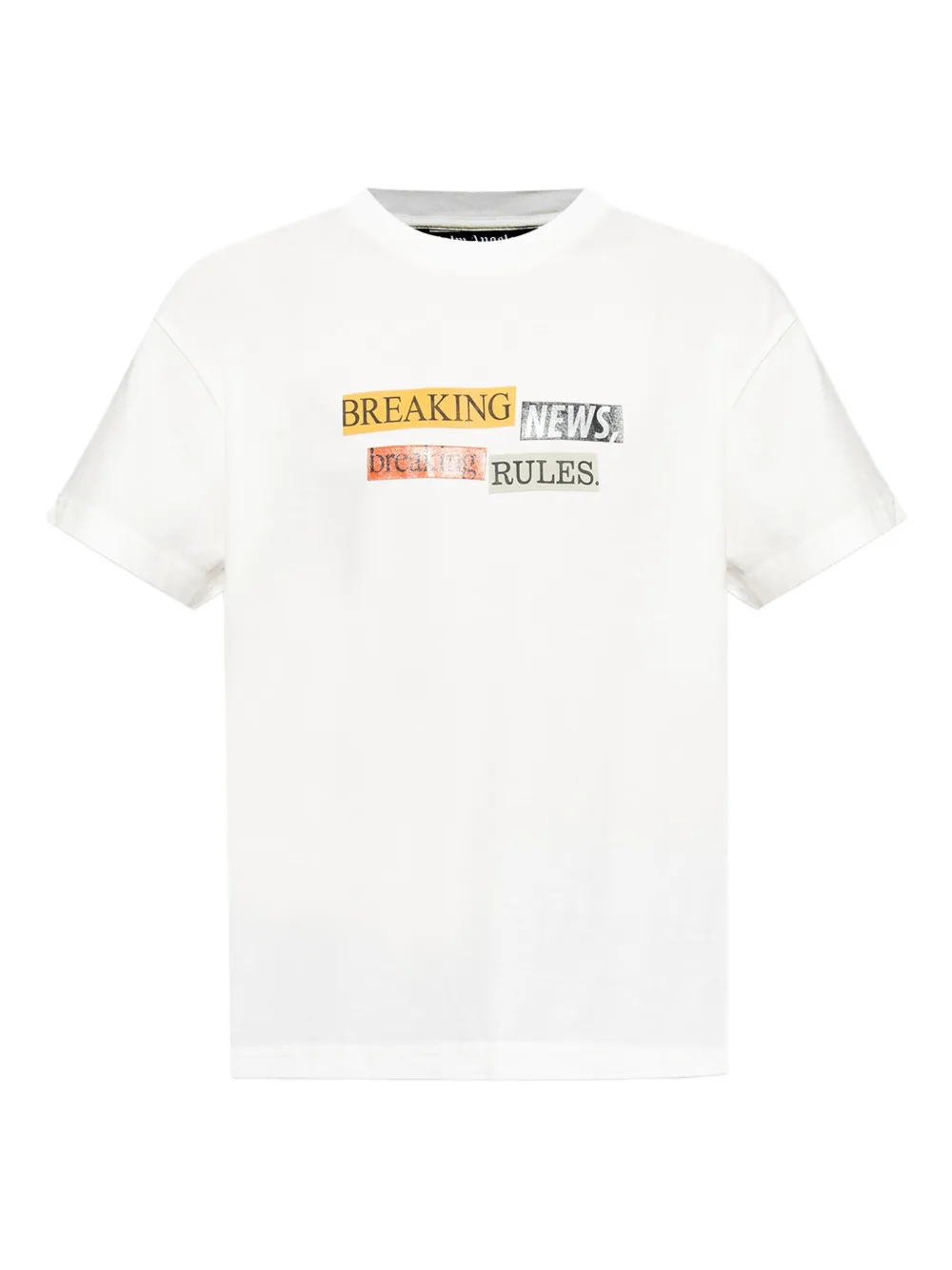 Palm Angels T-shirt met grafische print 0384 WHITE